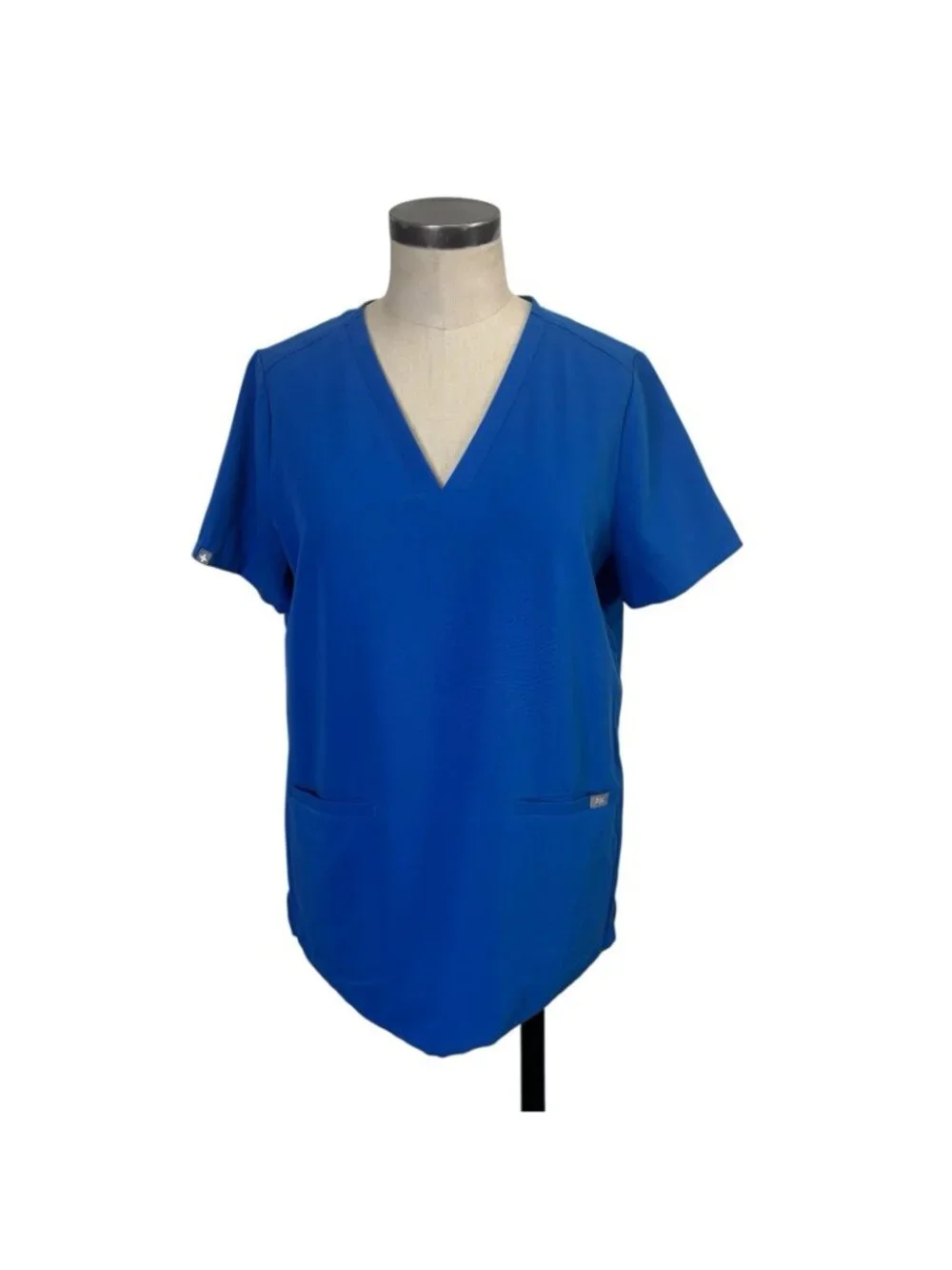 FIGS Technical Collection Womens Casma Scrub Top Small Royal Blue